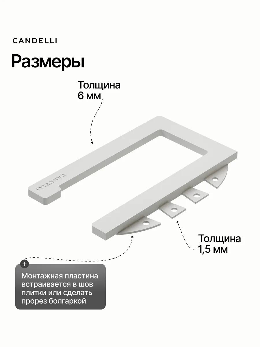 Компактный держатель для туалетной бумаги Candelli мини 8 см из металла — фото 2