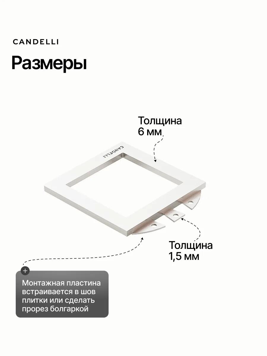 Металлический подвесной ёршик CANDELLI Минимализм с настенным креплением для ванной в современном стиле — фото 2