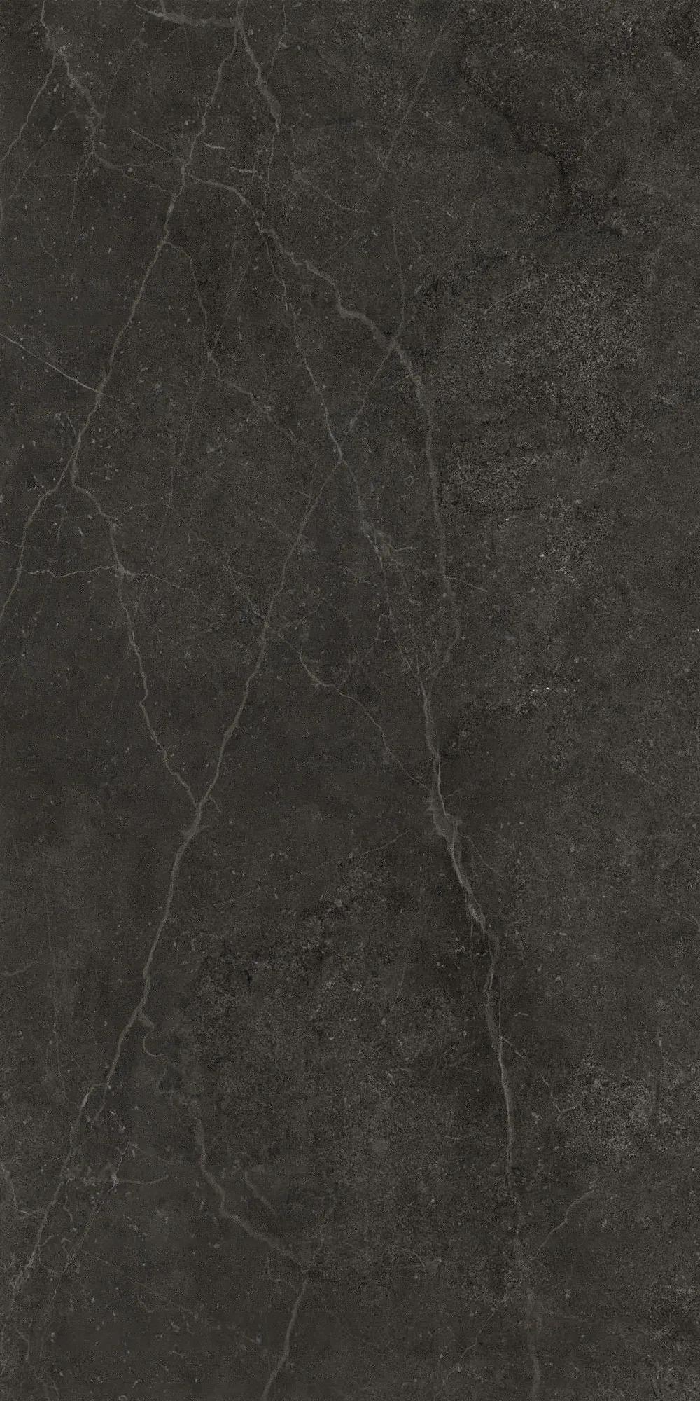 Чёрный лаппатированный керамогранит GlobalTile Ideal 1200x600 мм, крупноформатная плитка для пола — фото 2
