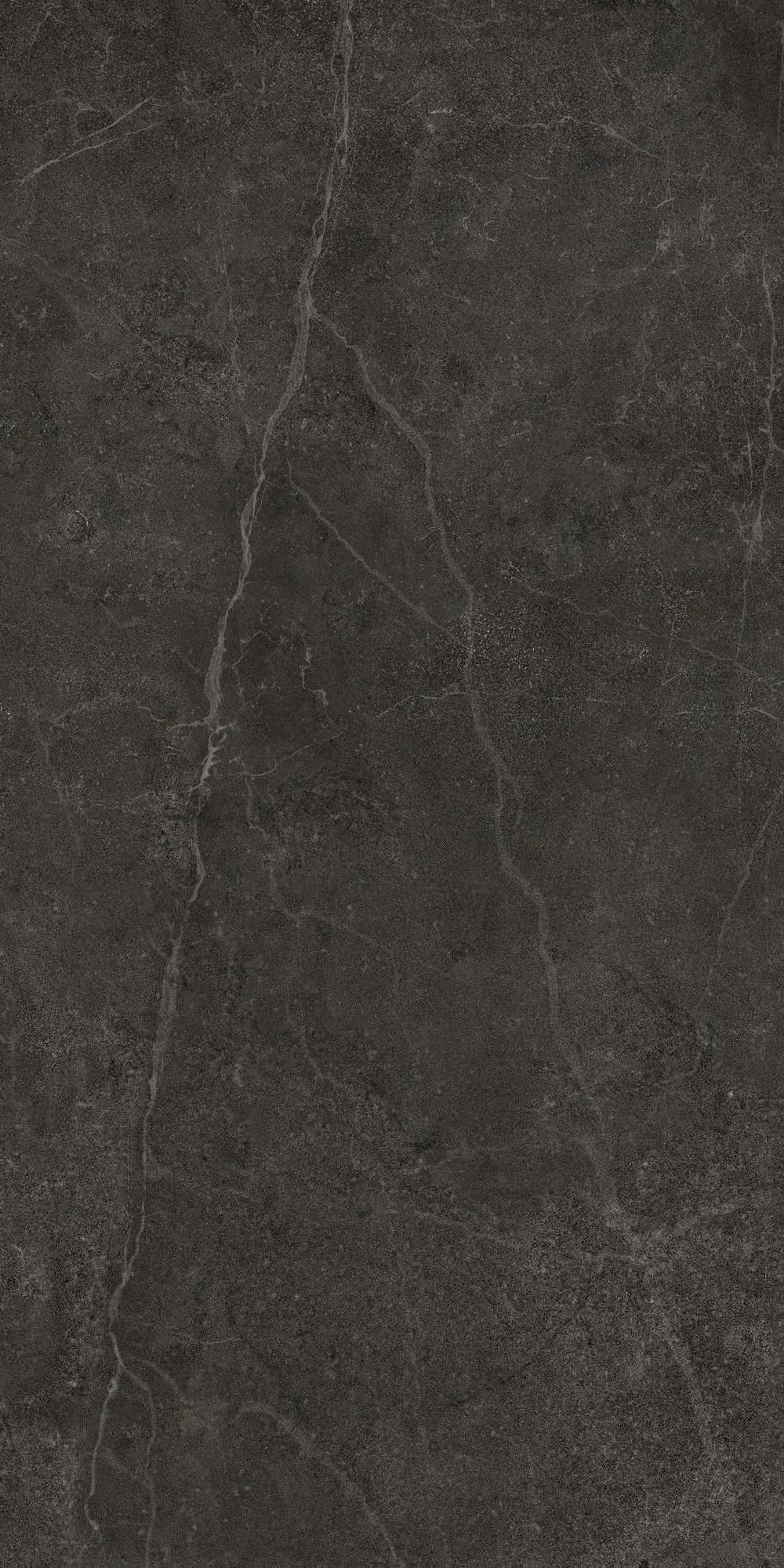Чёрный лаппатированный керамогранит GlobalTile Ideal 1200x600 мм, крупноформатная плитка для пола — фото 3