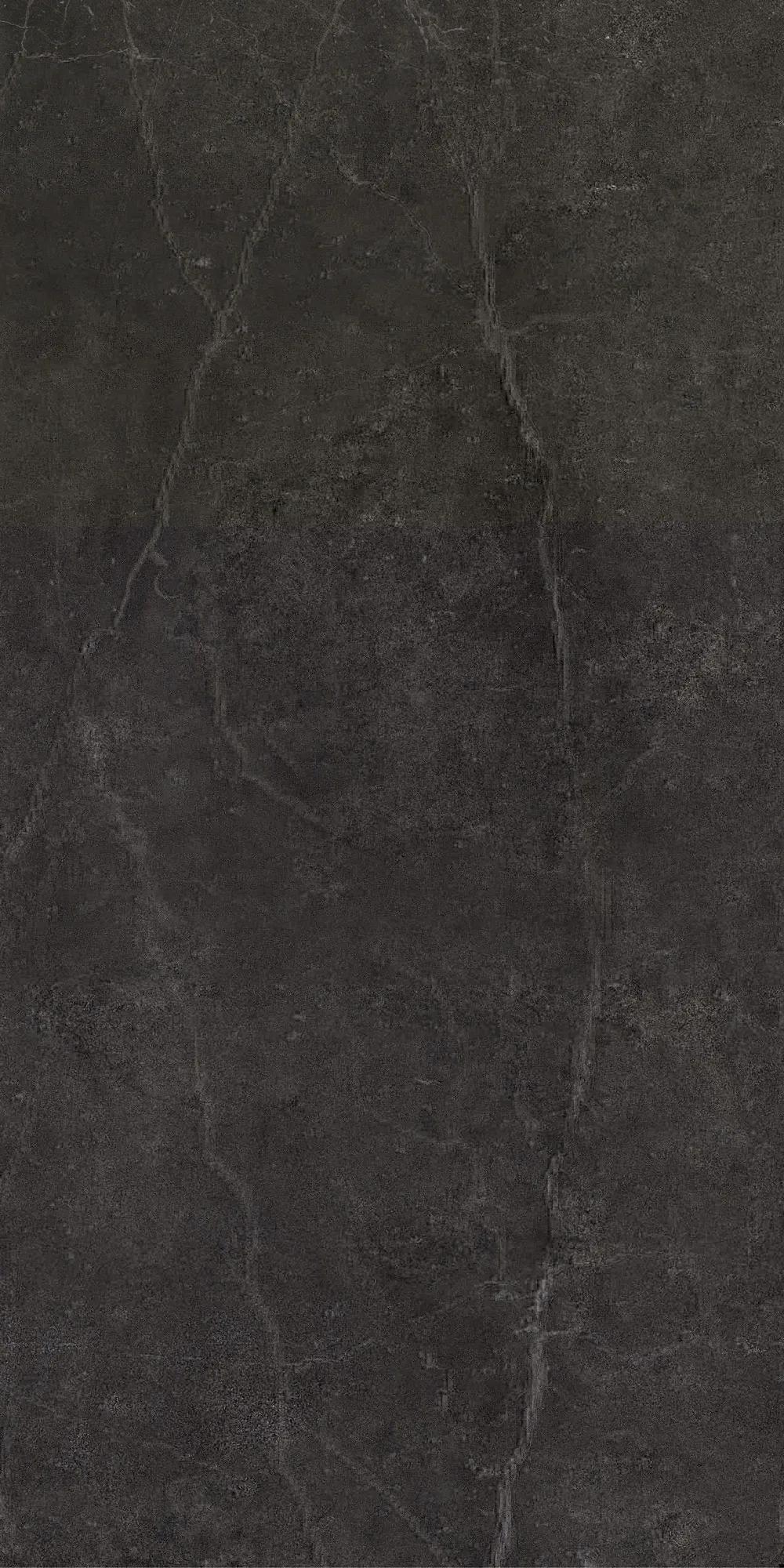 Чёрный лаппатированный керамогранит GlobalTile Ideal 1200x600 мм, крупноформатная плитка для пола — фото 6