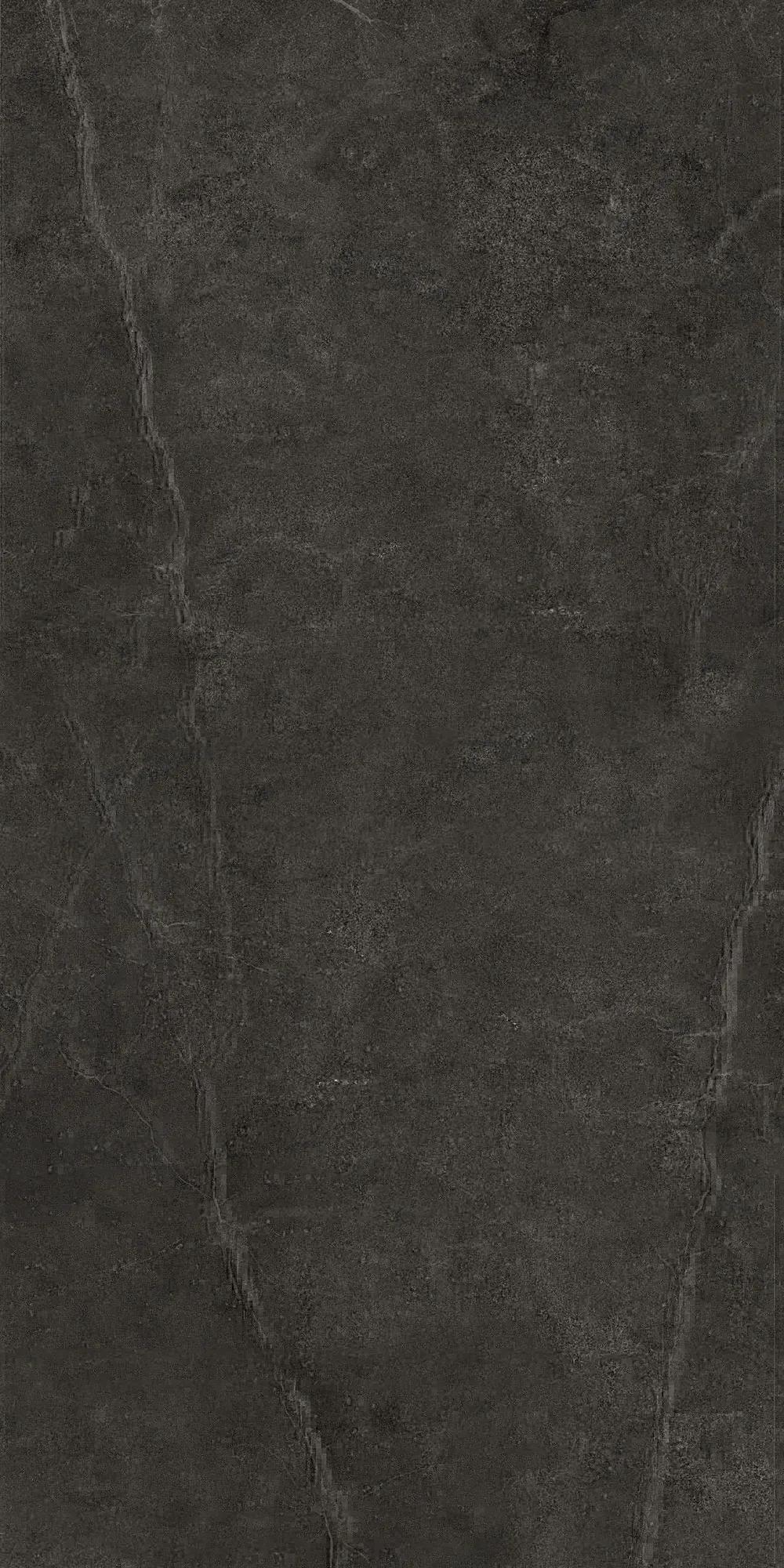Чёрный лаппатированный керамогранит GlobalTile Ideal 1200x600 мм, крупноформатная плитка для пола — фото 7
