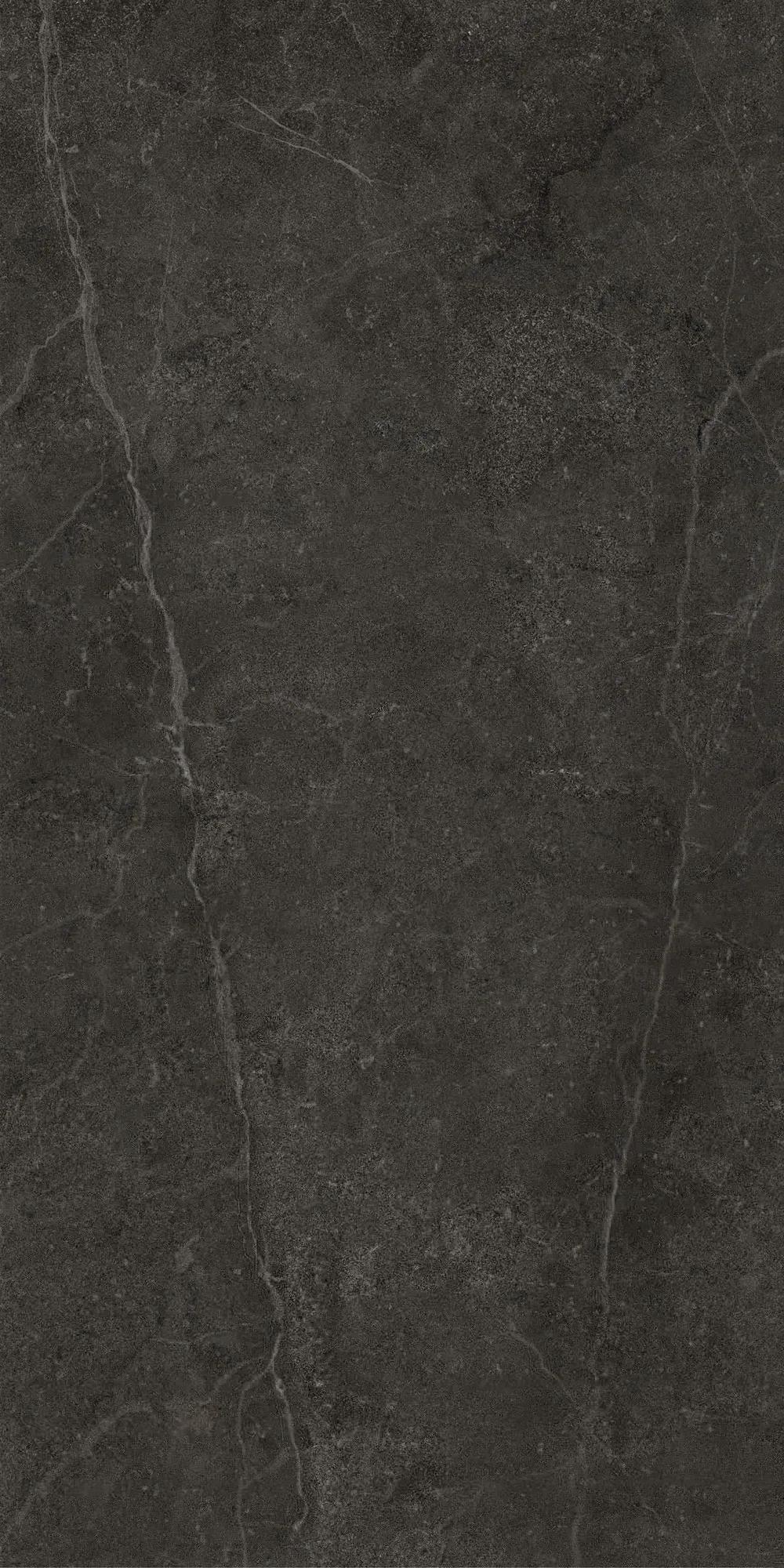 Чёрный лаппатированный керамогранит GlobalTile Ideal 1200x600 мм, крупноформатная плитка для пола — фото 10
