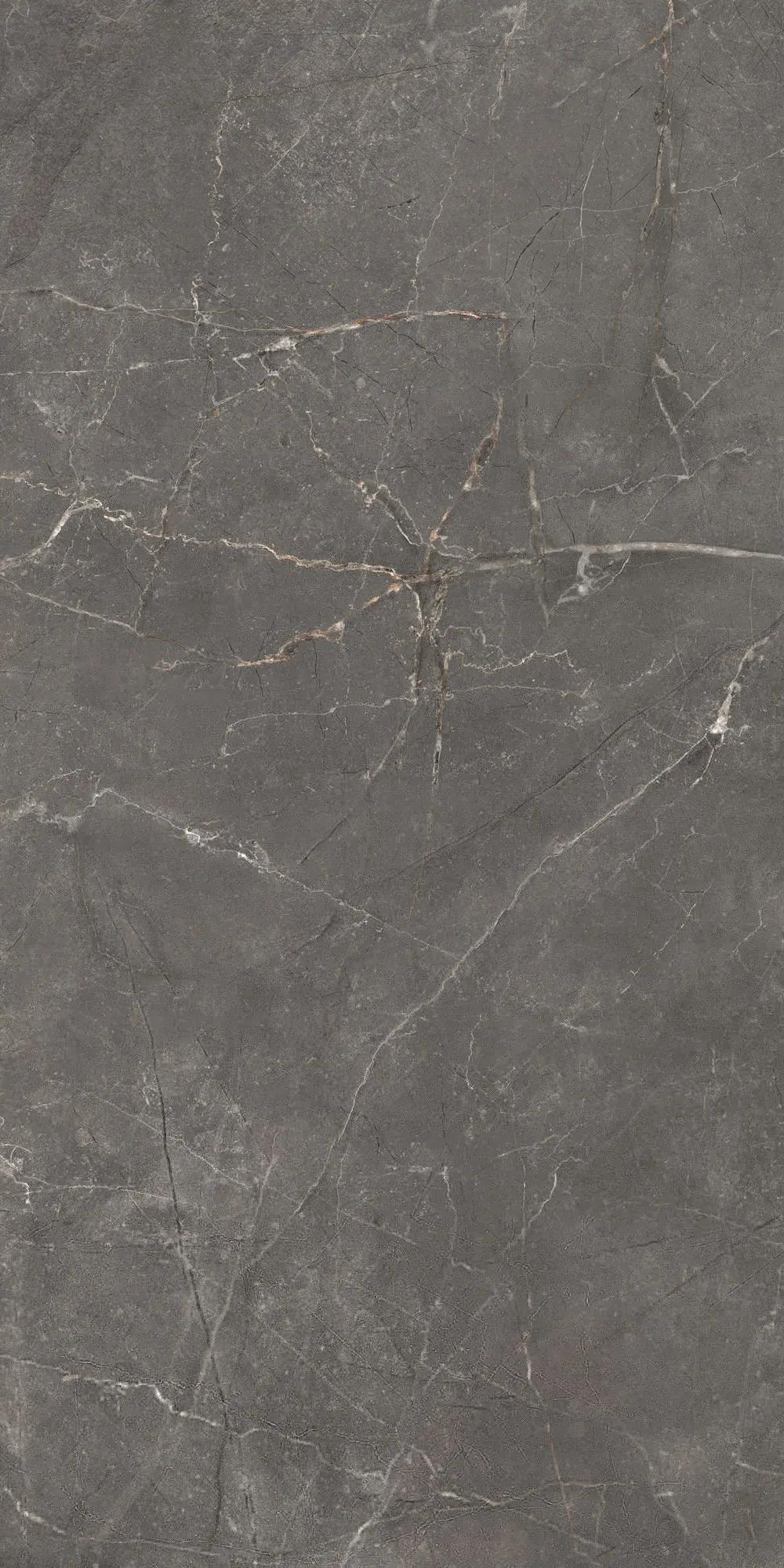 Темно-серый лаппатированный керамогранит GlobalTile Verso 1200x600 мм с графитовой глубиной — фото 2
