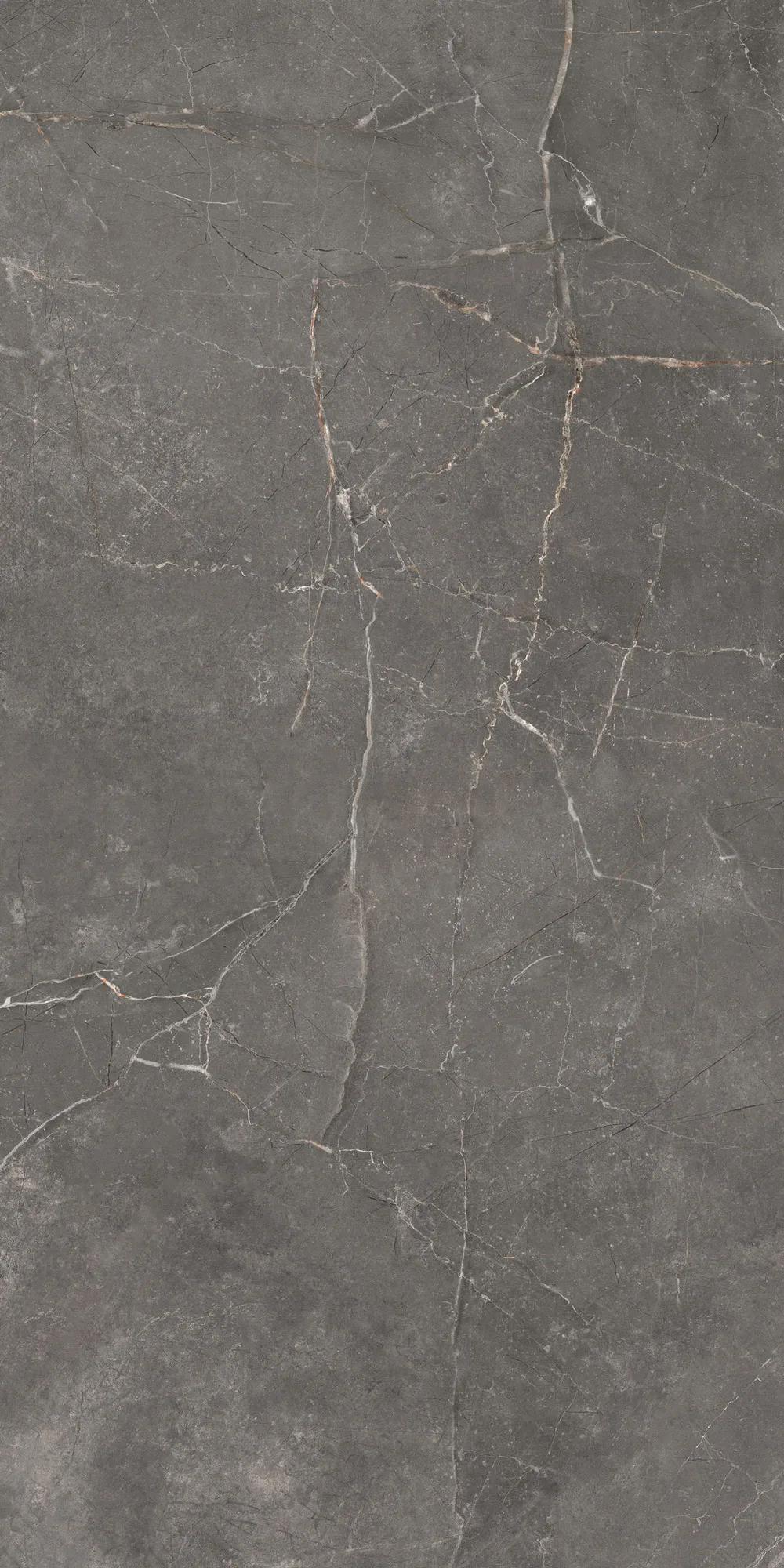 Темно-серый лаппатированный керамогранит GlobalTile Verso 1200x600 мм с графитовой глубиной — фото 3