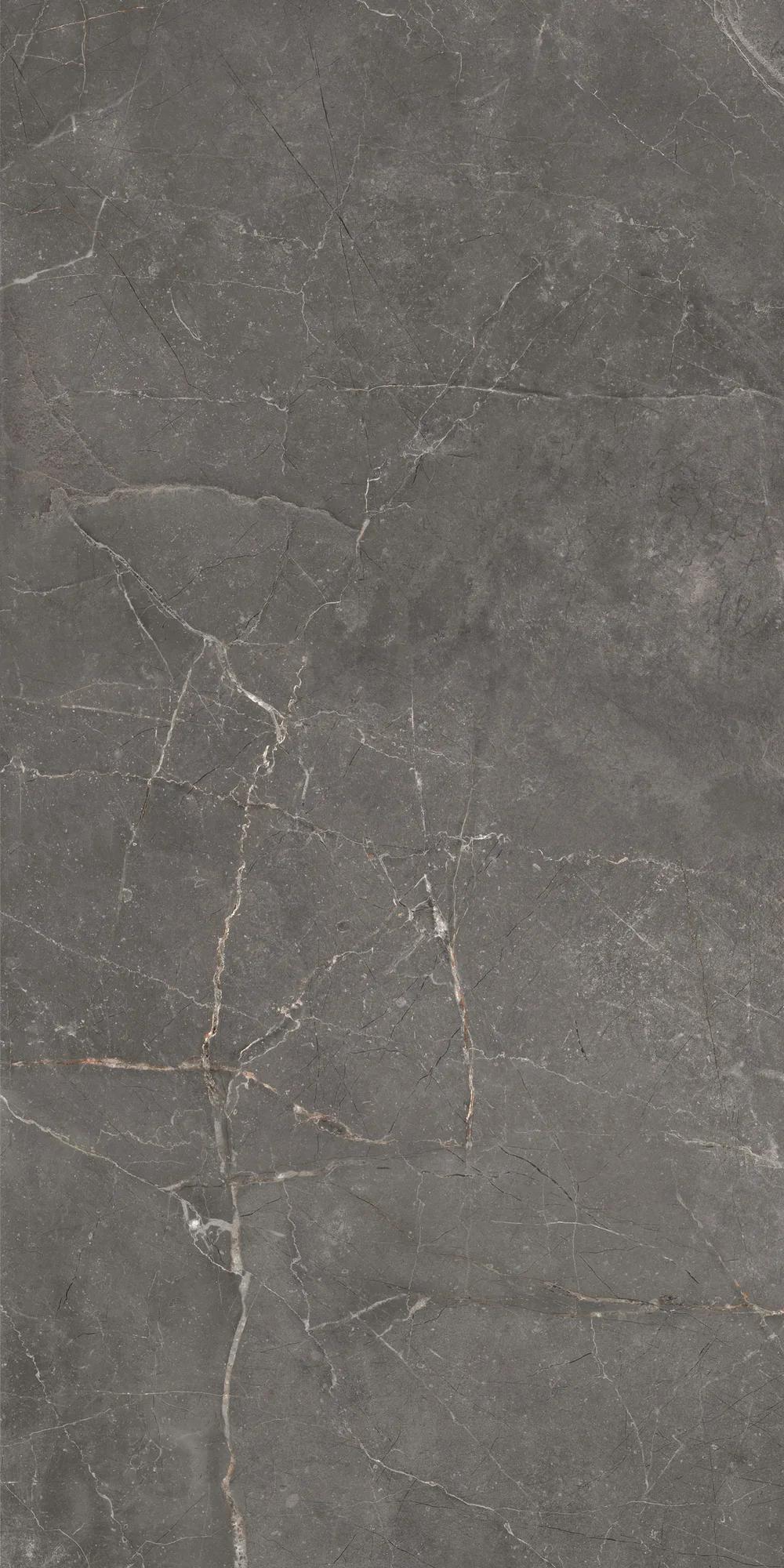 Темно-серый лаппатированный керамогранит GlobalTile Verso 1200x600 мм с графитовой глубиной — фото 4