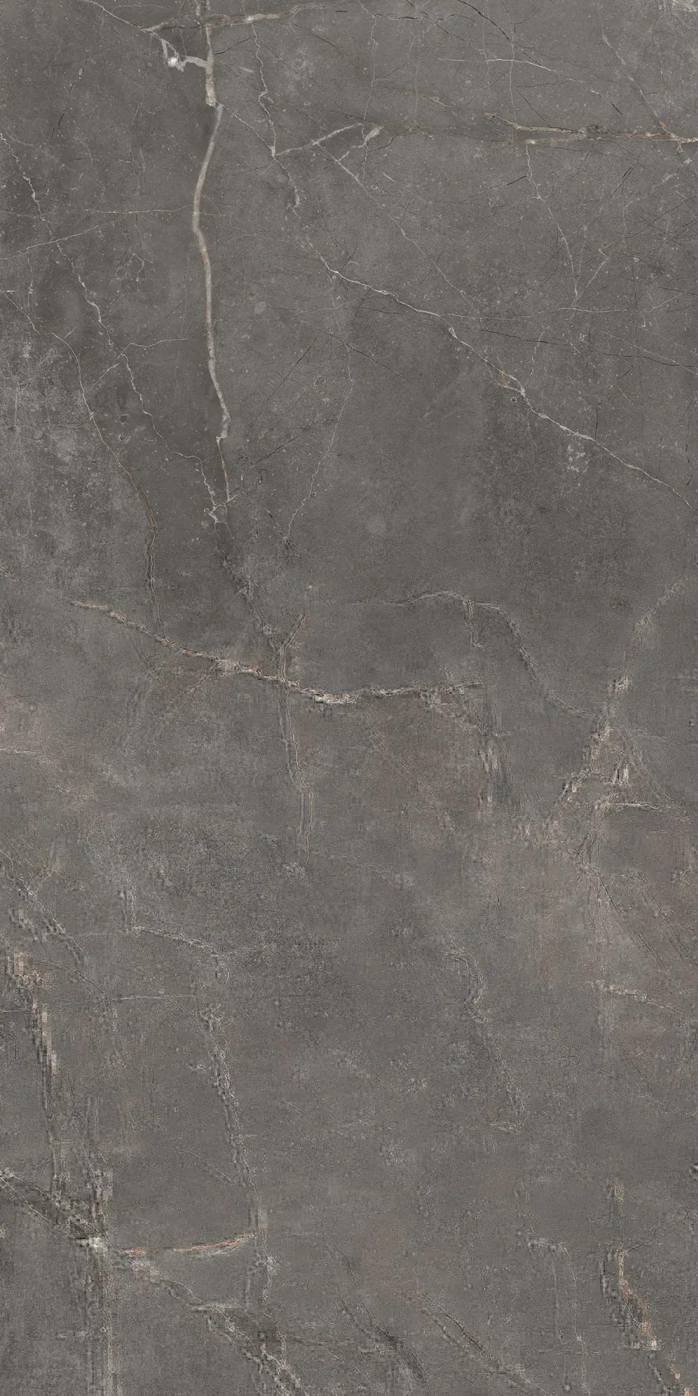 Темно-серый лаппатированный керамогранит GlobalTile Verso 1200x600 мм с графитовой глубиной — фото 5