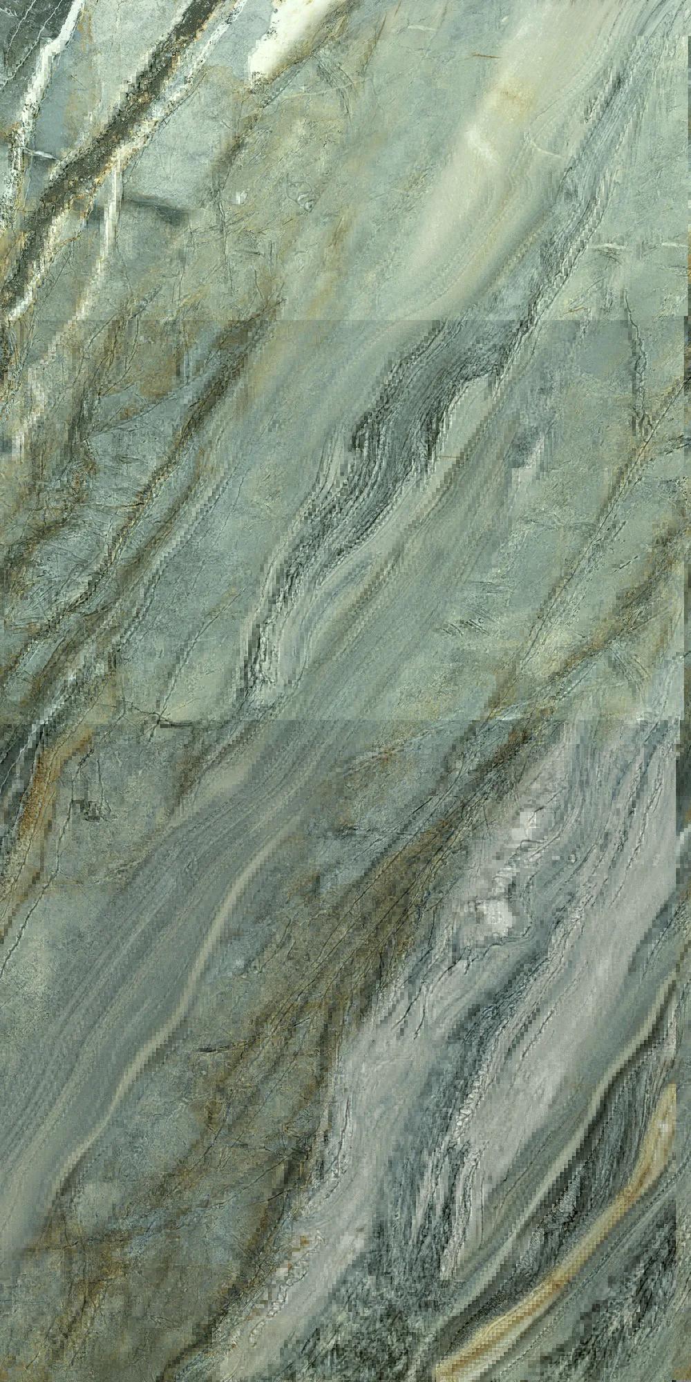Зелёный лаппатированный керамогранит GlobalTile Shanti 1200x600 мм с природным оттенком — фото 2