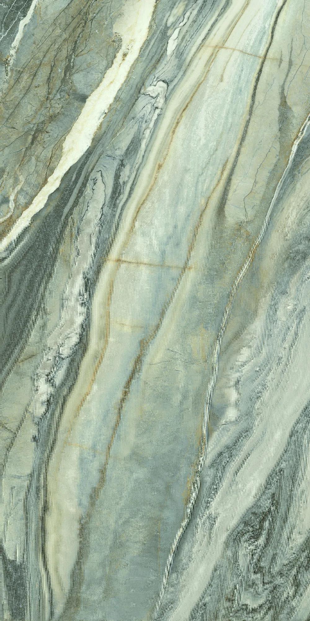 Зелёный лаппатированный керамогранит GlobalTile Shanti 1200x600 мм с природным оттенком — фото 4