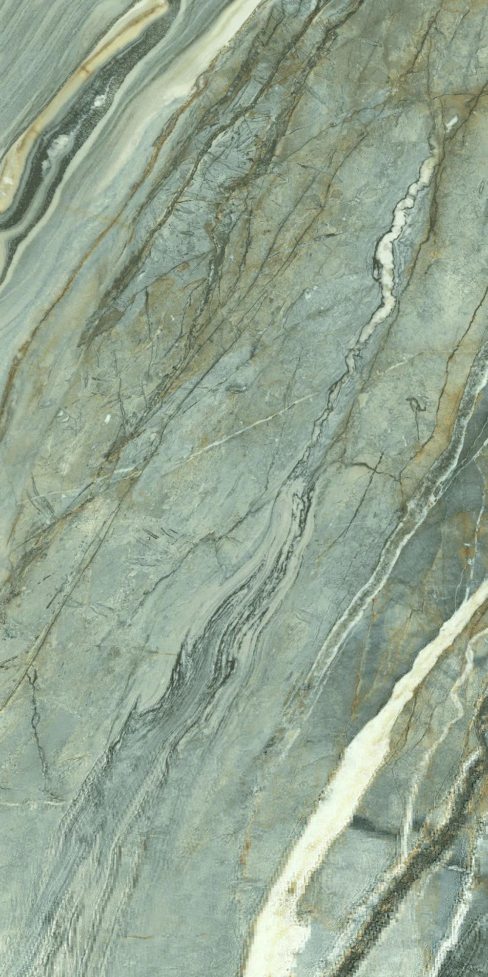 Зелёный лаппатированный керамогранит GlobalTile Shanti 1200x600 мм с природным оттенком — фото 7
