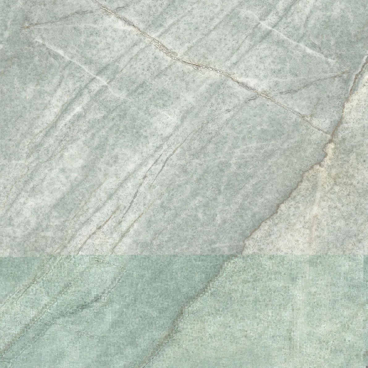 Зелёный лаппатированный керамогранит GlobalTile Donna 600×600 мм для пола и стен — фото 14