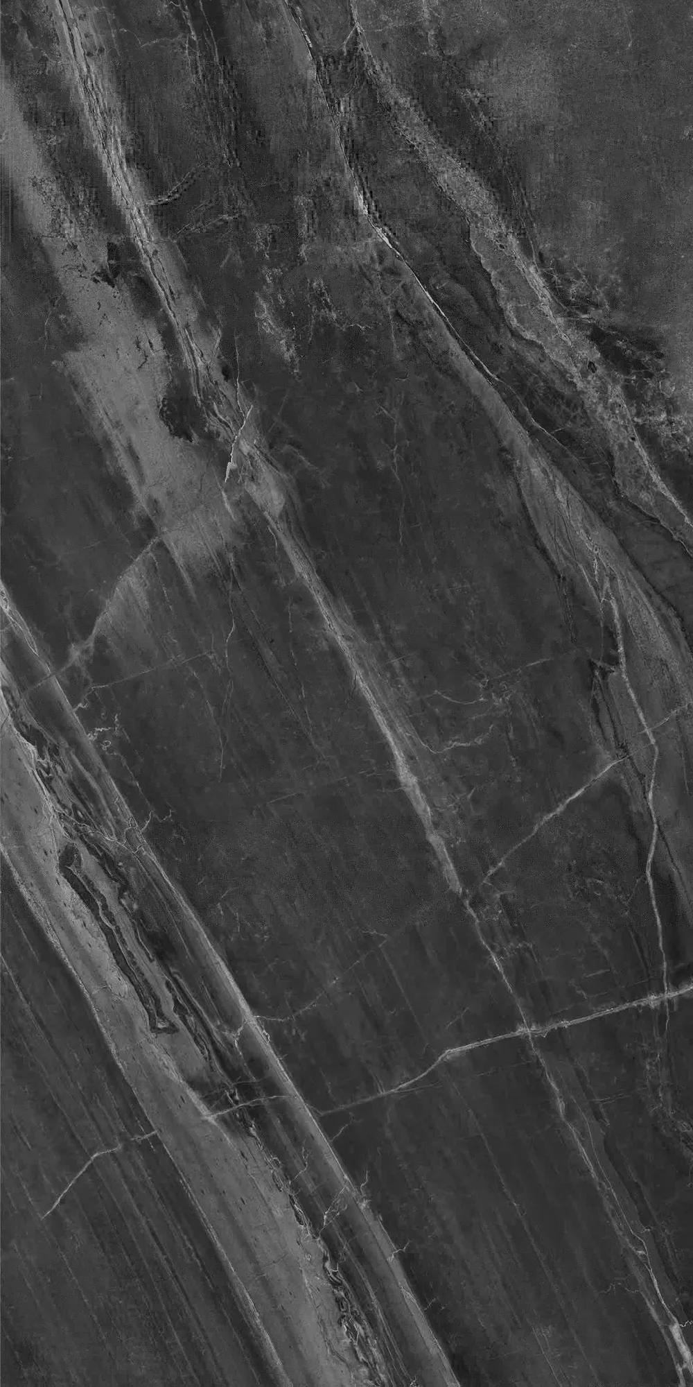 Чёрный матовый керамогранит GlobalTile Ultra 1200x600 мм для акцентной стены и пола в интерьере лофт — фото 2