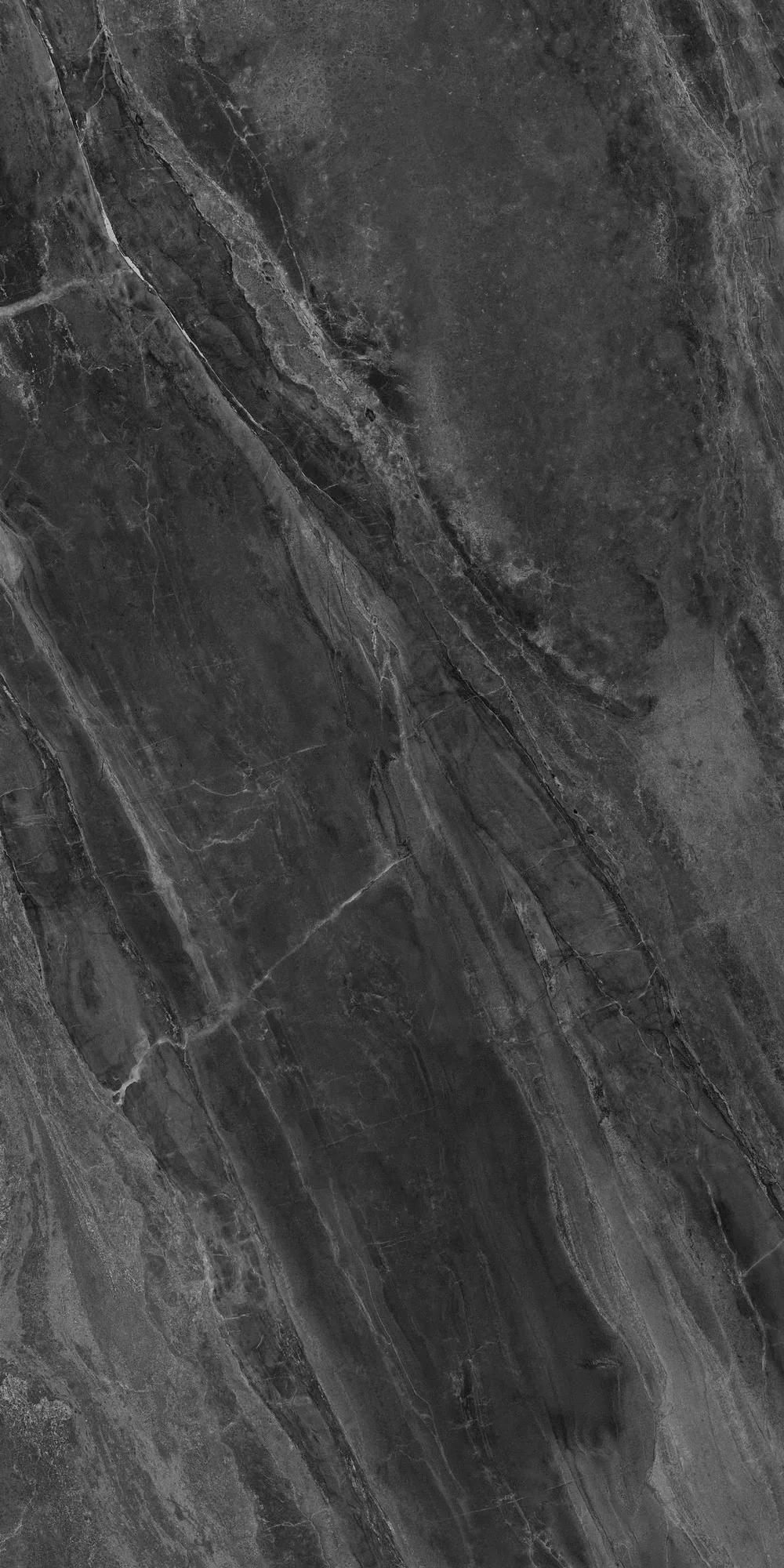Чёрный матовый керамогранит GlobalTile Ultra 1200x600 мм для акцентной стены и пола в интерьере лофт — фото 5