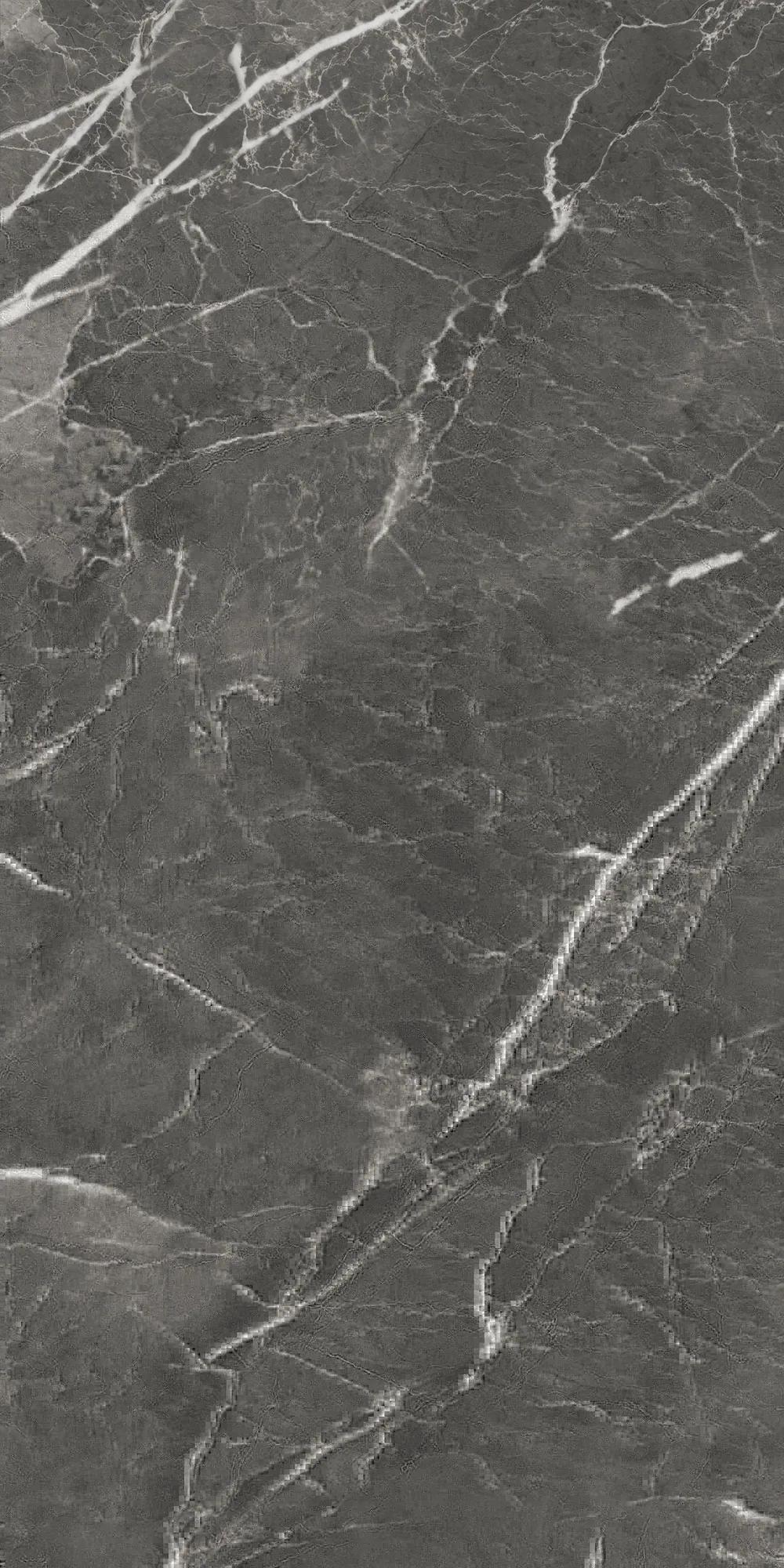 Темно-серый матовый керамогранит GlobalTile Oscar 1200x600 мм на полу минималистичной гостиной — фото 8