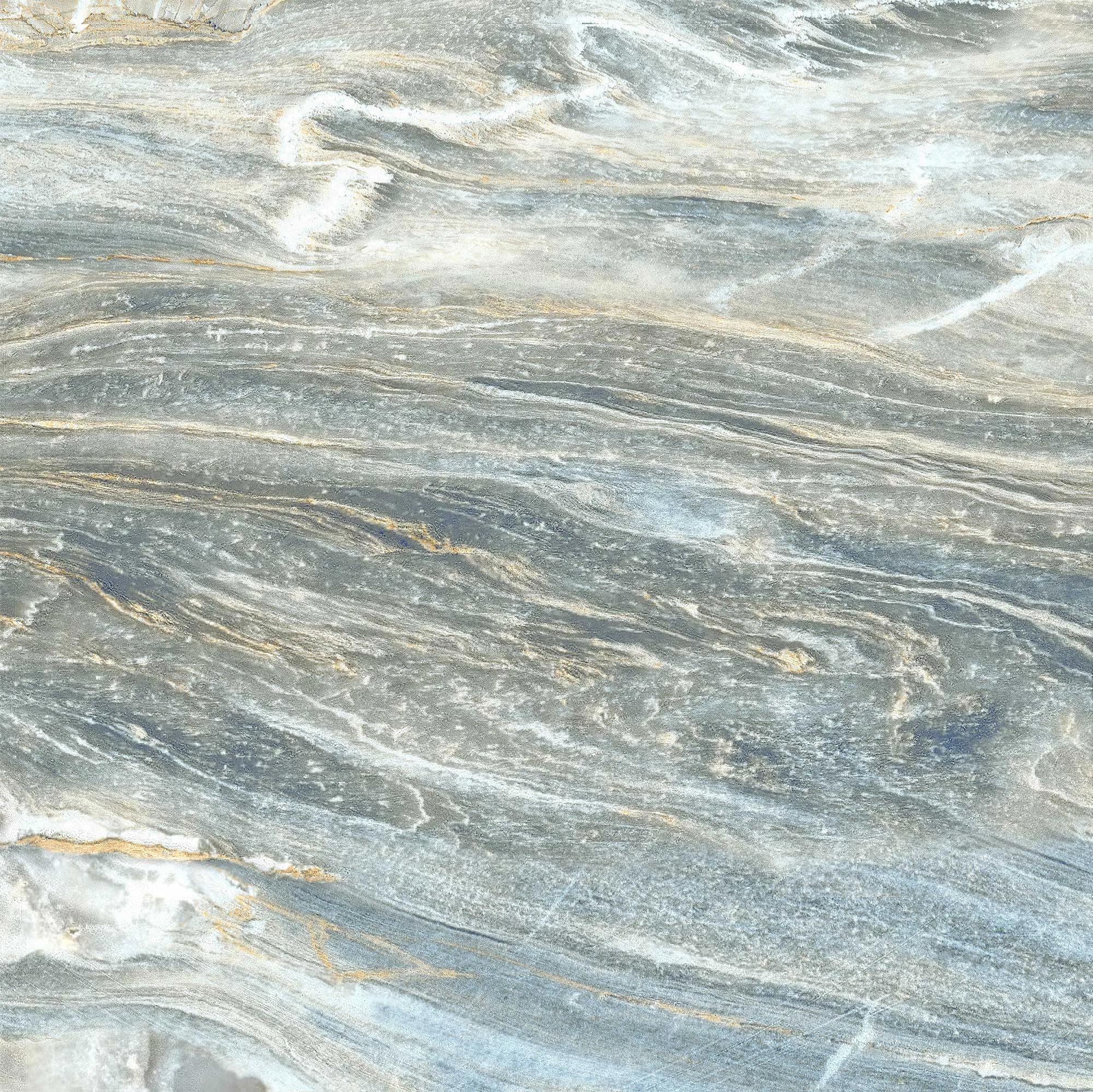 Голубой матовый керамогранит GlobalTile Bellagio 600x600 мм на полу средиземноморской ванной — фото 22