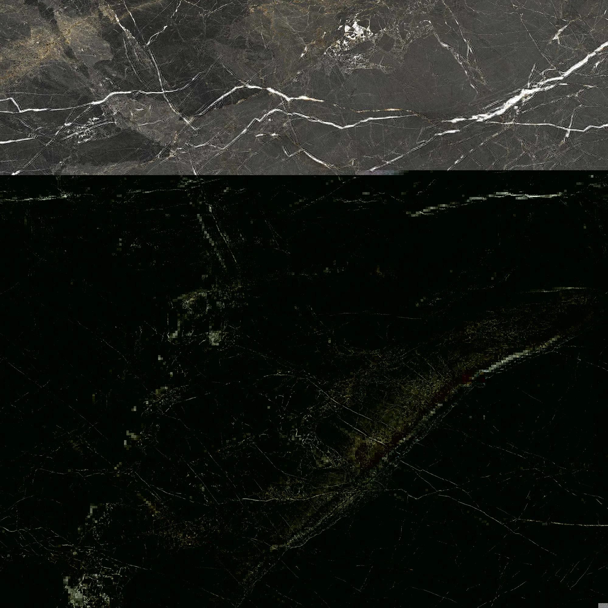 Черный матовый керамогранит GlobalTile Fontanedo 600x600 мм на полу минималистичной гостиной — фото 8