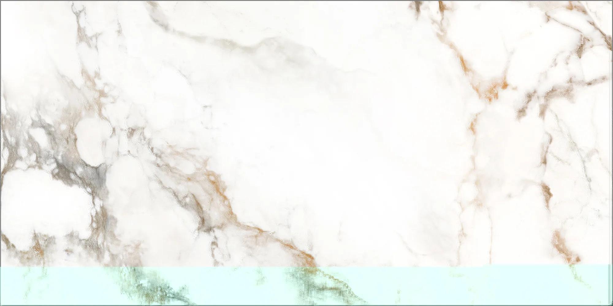 Белая глянцевая плитка GlobalTile Marigold 600x300 мм для стен ванной и кухонного фартука — фото 2