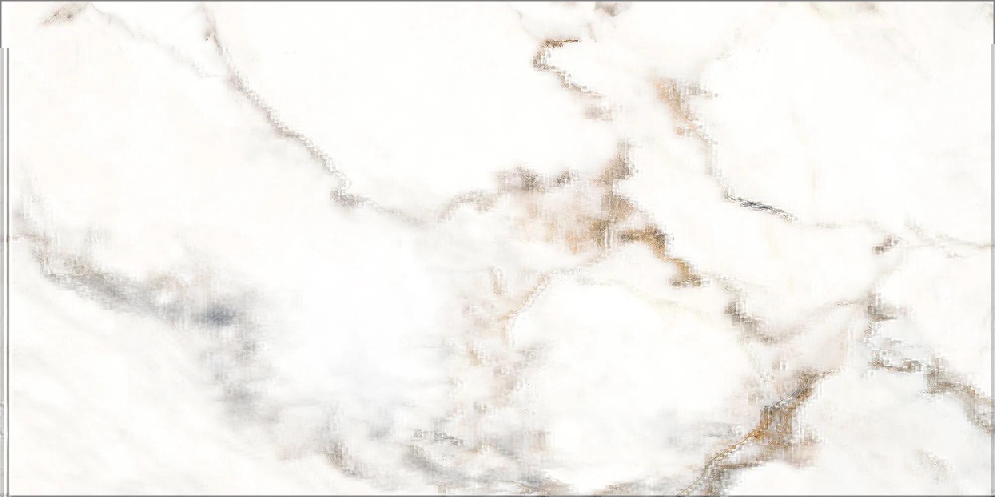 Белая глянцевая плитка GlobalTile Marigold 600x300 мм для стен ванной и кухонного фартука — фото 5