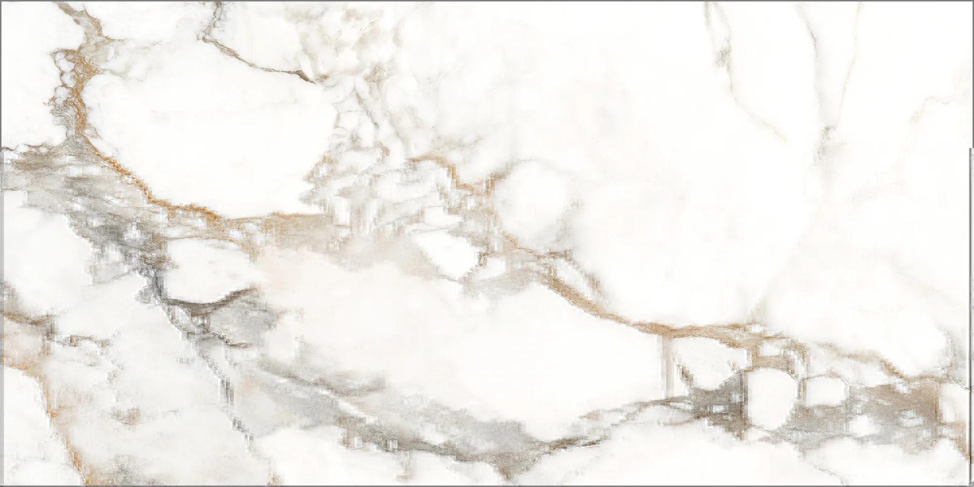 Белая глянцевая плитка GlobalTile Marigold 600x300 мм для стен ванной и кухонного фартука — фото 6