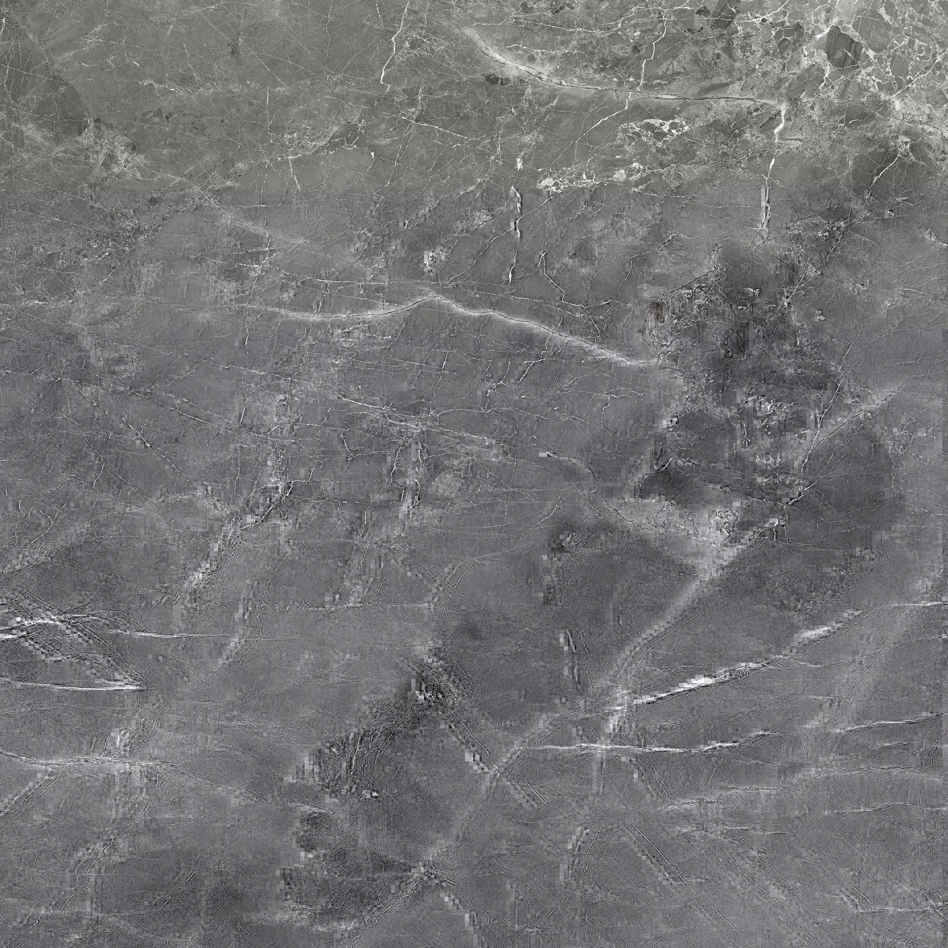 Тёмно-серый лаппатированный керамогранит GlobalTile Tulip 600x600 мм для пола и стен — фото 2
