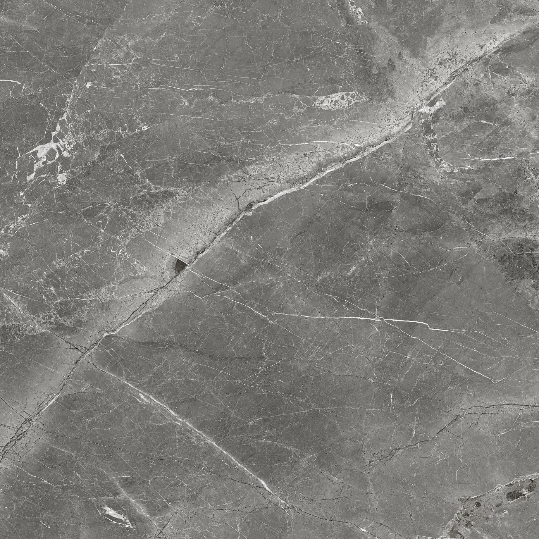 Тёмно-серый лаппатированный керамогранит GlobalTile Tulip 600x600 мм для пола и стен — фото 9