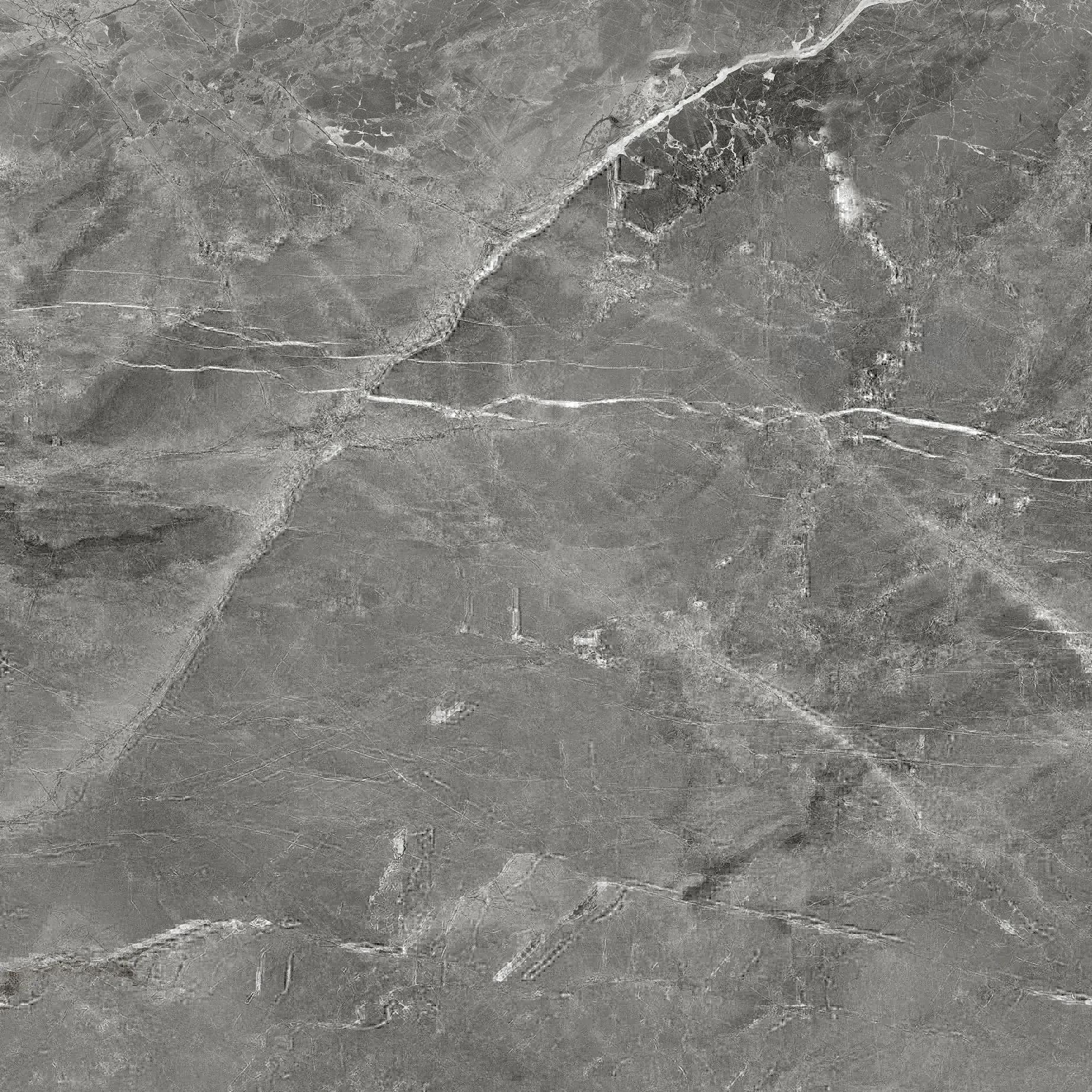 Тёмно-серый лаппатированный керамогранит GlobalTile Tulip 600x600 мм для пола и стен — фото 10