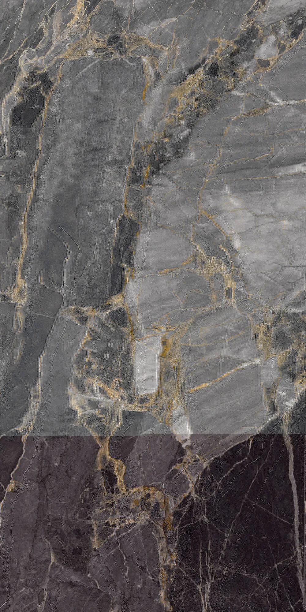 Чёрный матовый керамогранит GlobalTile Stonela 1200x600 мм для пола и стен в стиле лофт — фото 2