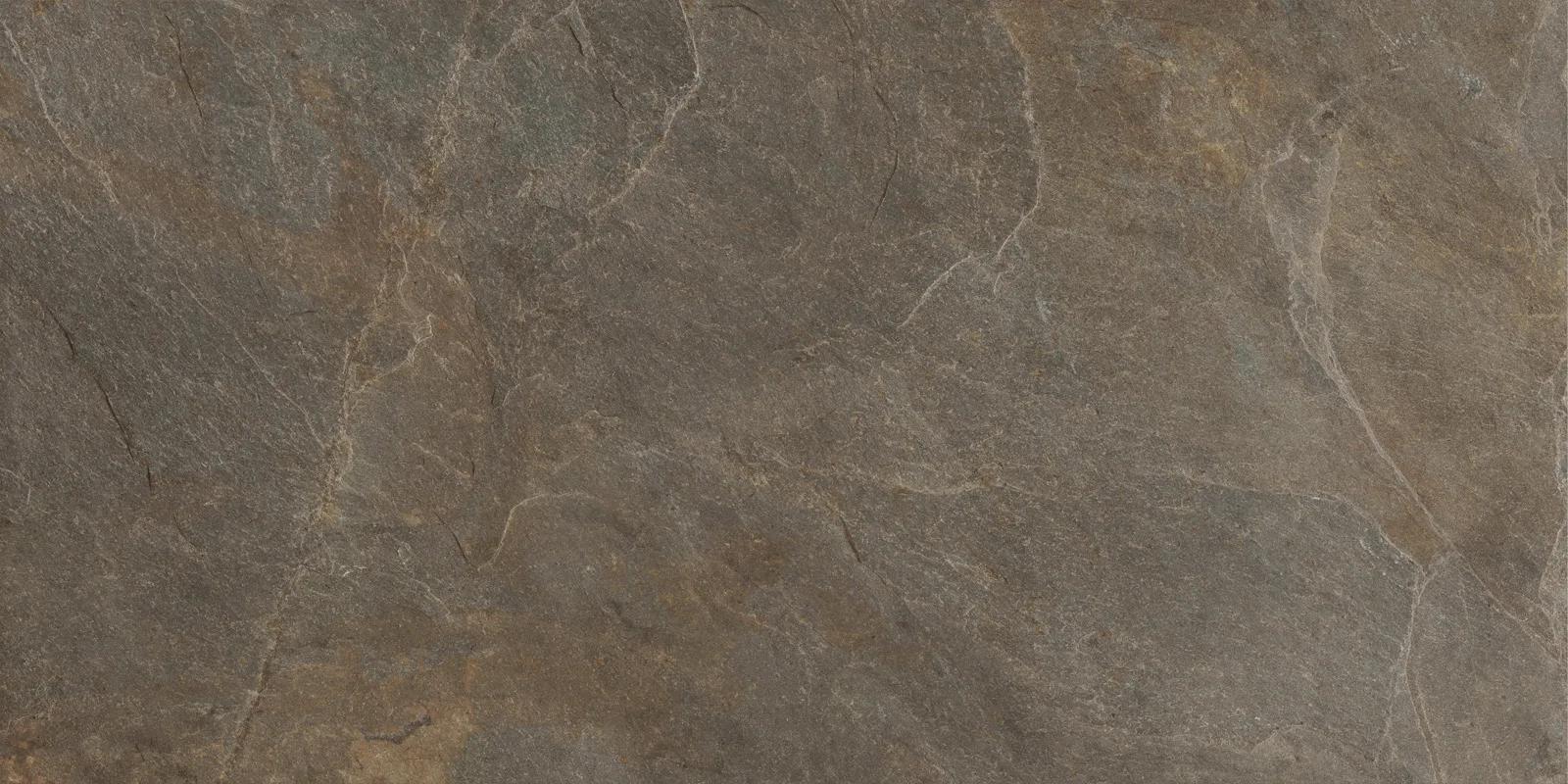 Лаппатированный медный керамогранит Delacora Стонкрит 600x1200 мм в интерьере кухни и гостиной — фото 12