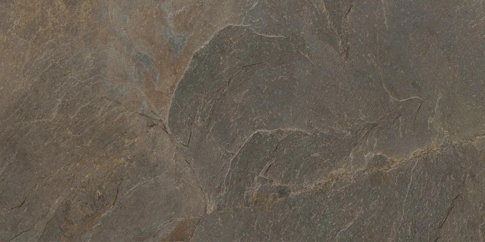 Лаппатированный медный керамогранит Delacora Стонкрит 600x1200 мм в интерьере кухни и гостиной — фото 14