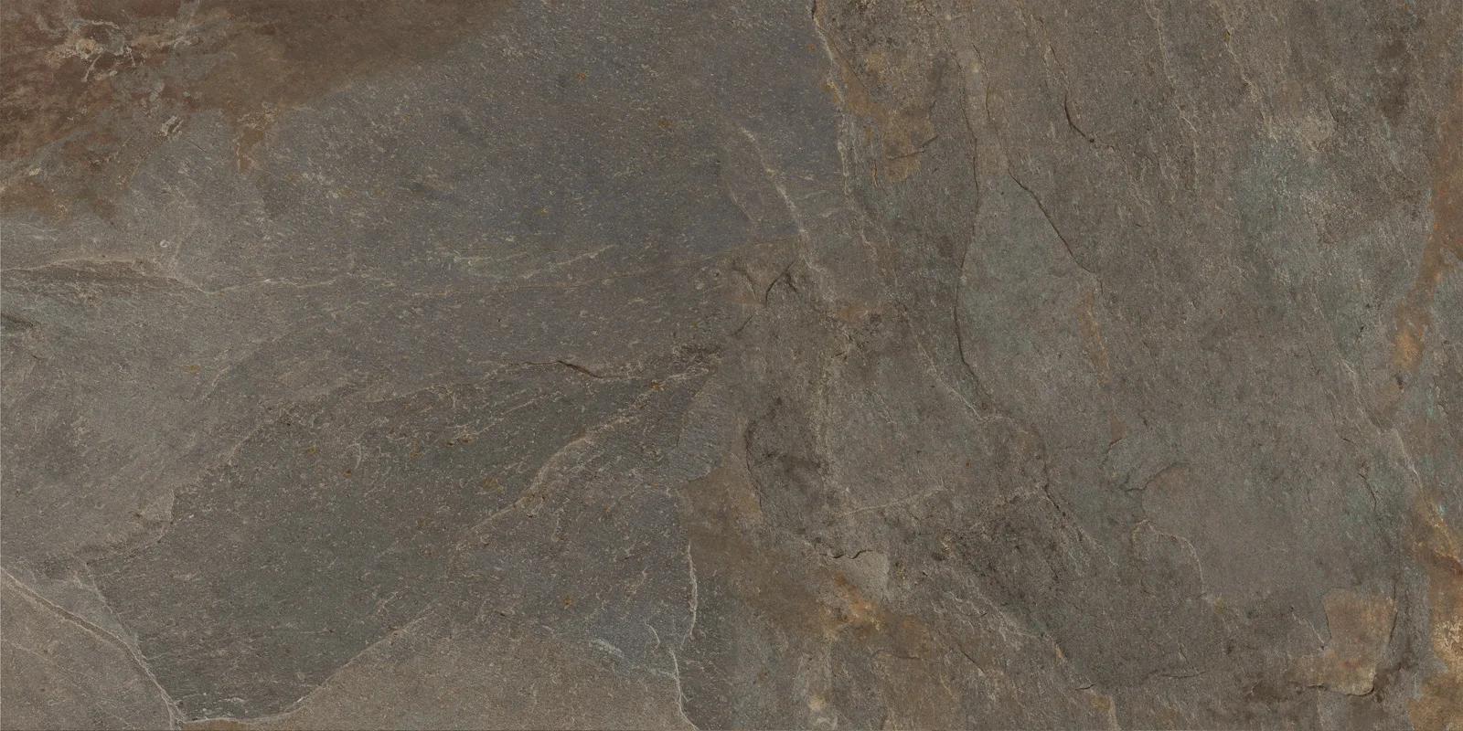 Лаппатированный медный керамогранит Delacora Стонкрит 600x1200 мм в интерьере кухни и гостиной — фото 15