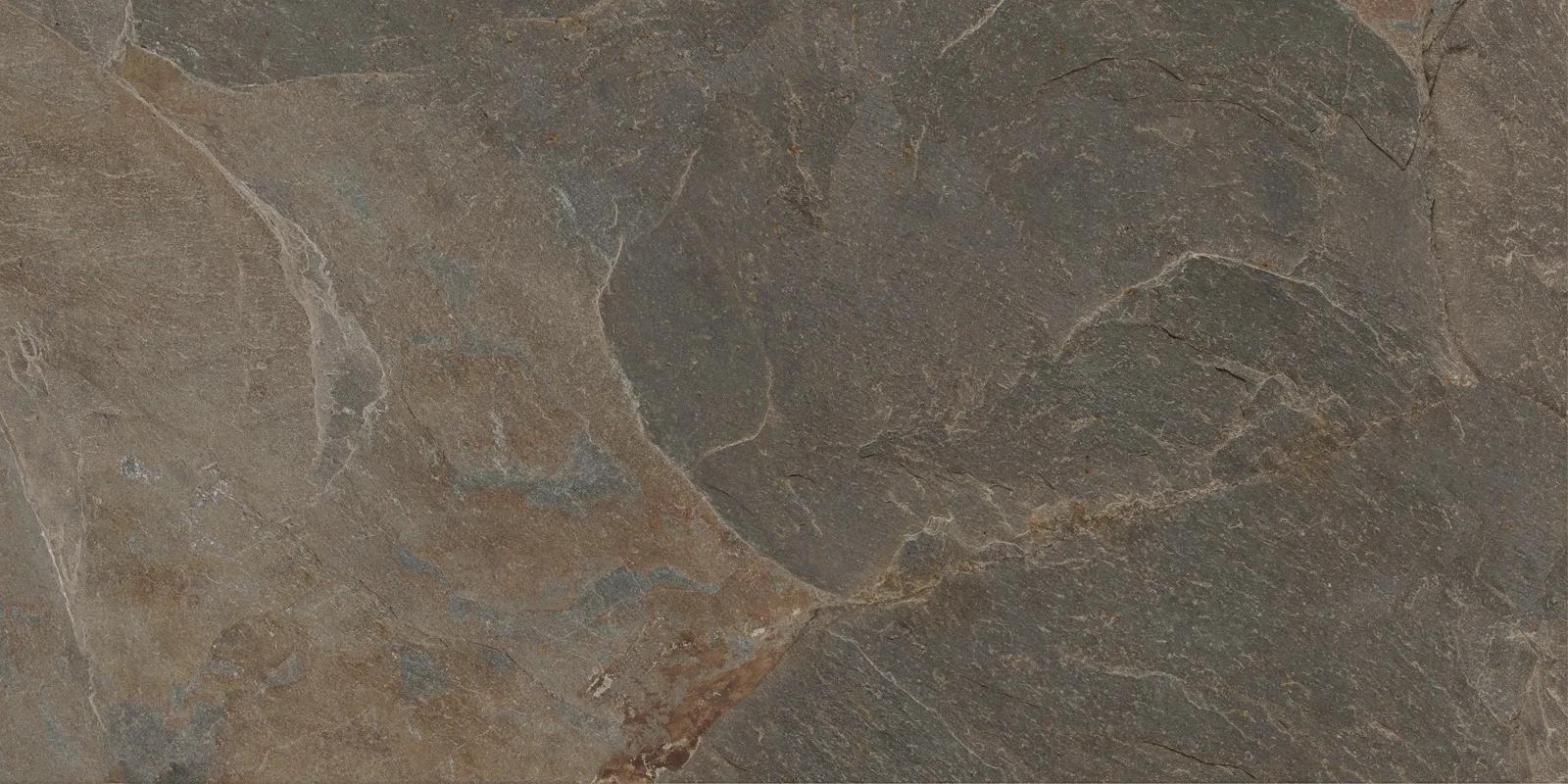 Лаппатированный медный керамогранит Delacora Стонкрит 600x1200 мм в интерьере кухни и гостиной — фото 8