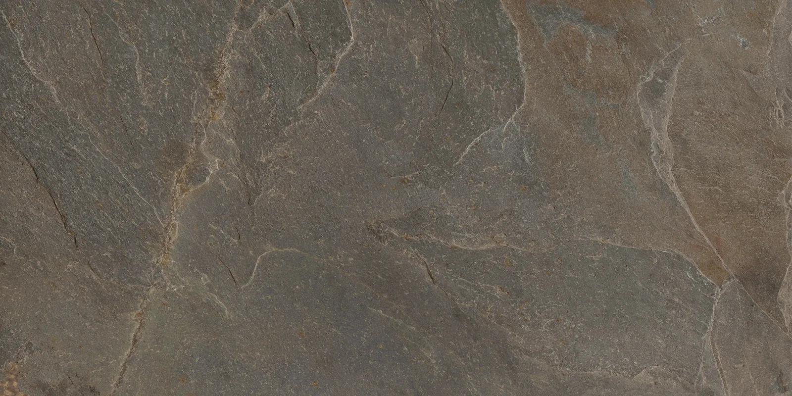 Лаппатированный медный керамогранит Delacora Стонкрит 600x1200 мм в интерьере кухни и гостиной — фото 10
