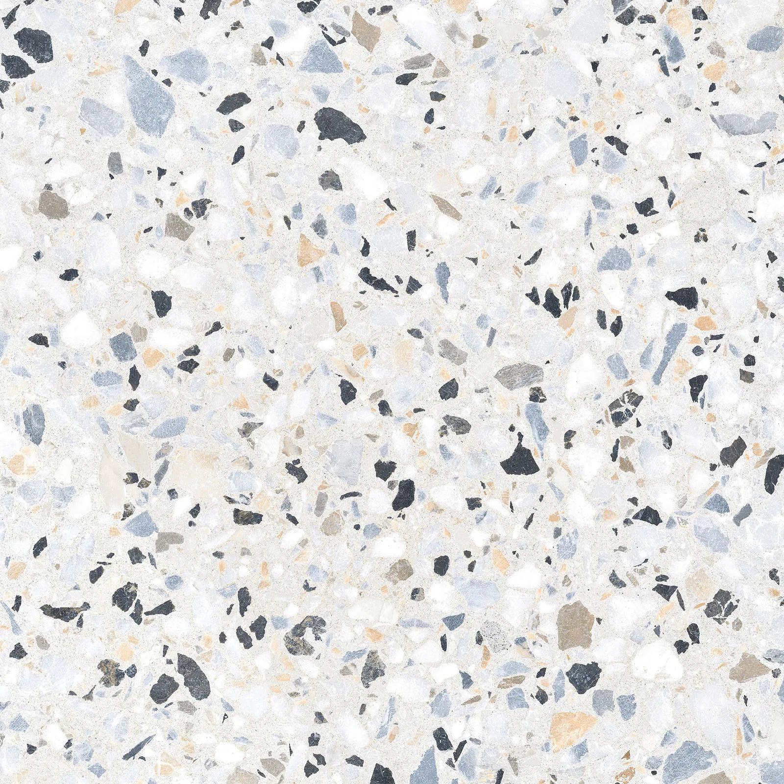 Керамогранит ALMA ceramica Терраццо лаппатированный, размер 600x600 мм с эффектом венецианской мозаики — фото 2