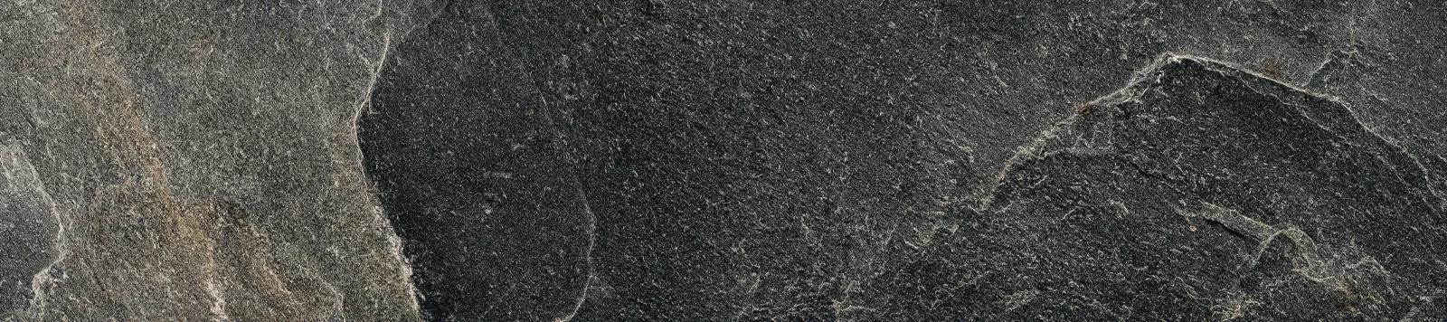 Чёрный керамогранит Delacora Санторини с лаппатированной поверхностью, размер 200x900 мм, для стен и пола в современных интерьерах — фото 14