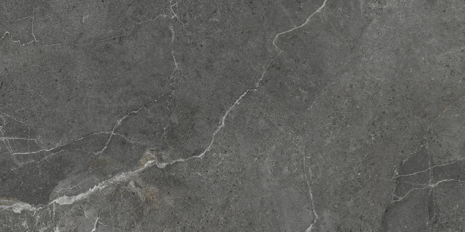 Тёмно-серый матовый керамогранит Artkera Титаниум 600x1200 мм с металлическим оттенком для пола и стен — фото 10