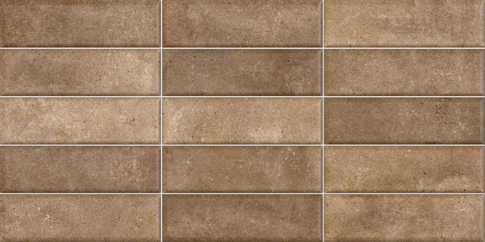 Каштановый матовый керамогранит NewTrend Эльбрус 300x600 мм для стен кухни и ванной — фото 2