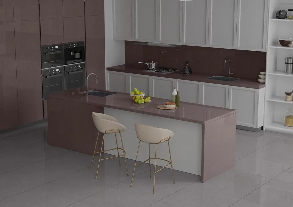 Глянцевый керамогранит ENNFACE Granite Coco 800×3000 мм с зеркальной поверхностью для стен — фото 2