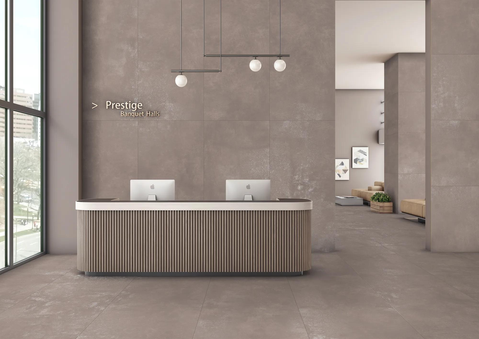 Керамогранит ENNFACE Empire Taupe 800x1600 мм, рельефная поверхность CARVING, серо-бежевый оттенок — фото 2