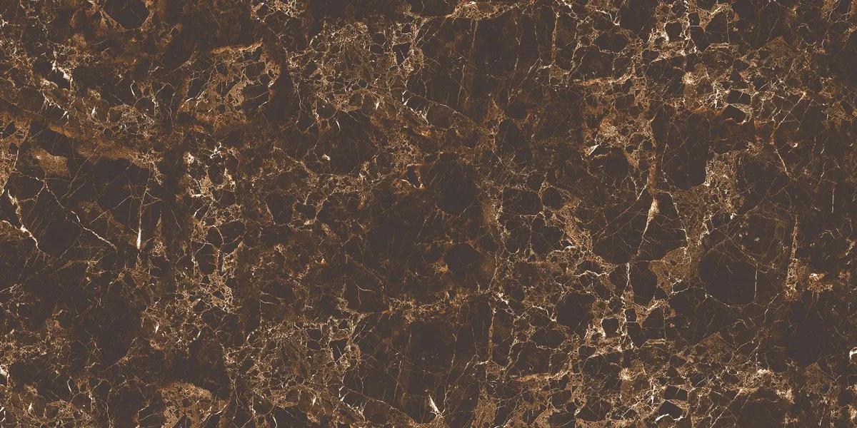 Керамогранит ENNFACE Emperador Brown 600×1200 мм, коричневый мрамор с насыщенным глянцем — фото 3