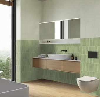 Керамогранит ENNFACE Camelot Olive 75×225 мм, оливковая матовая плитка — фото 3