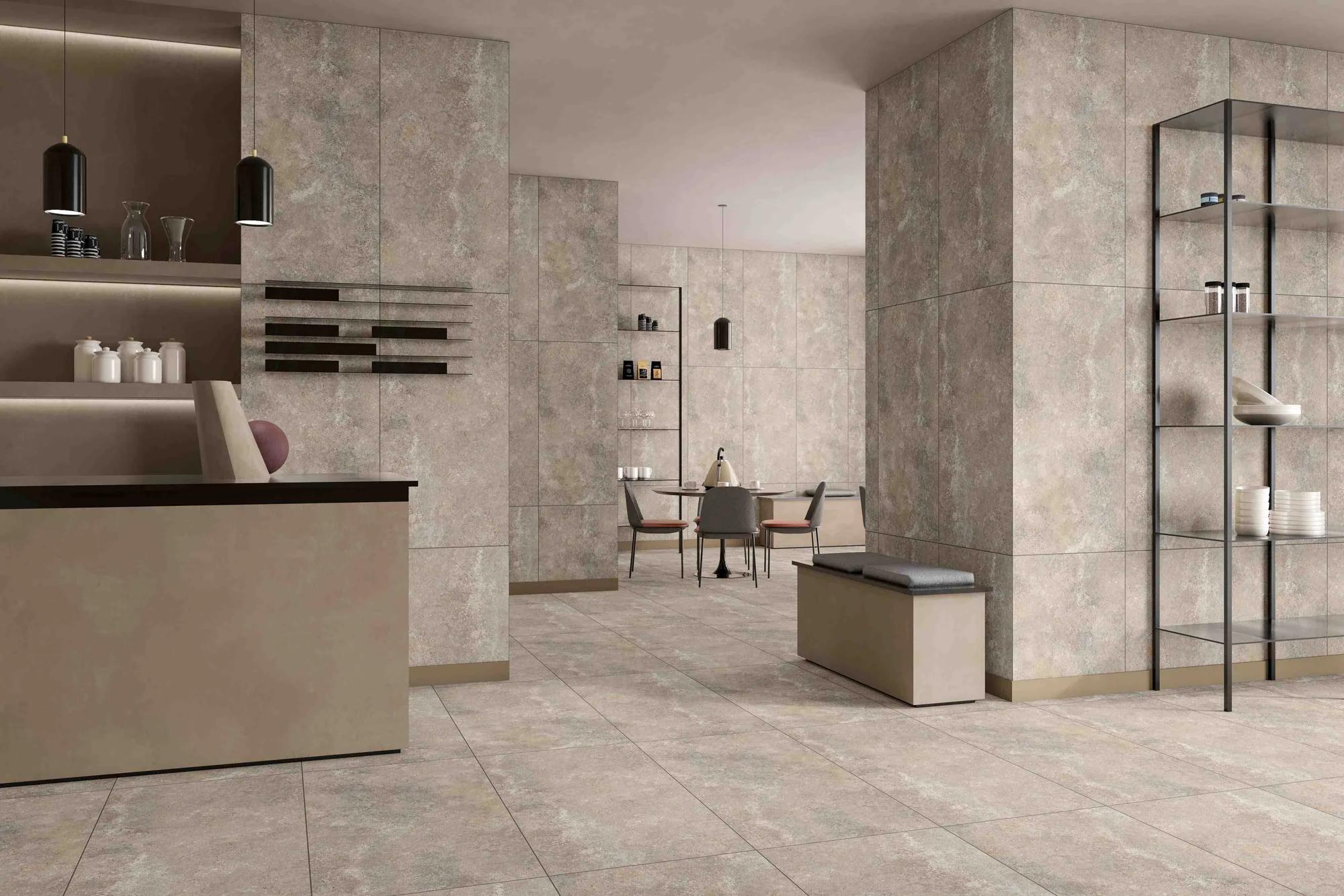 Коричневый матовый керамогранит ENNFACE Blanche Choko 600x1200 мм для современных интерьеров в тёплых тонах — фото 2