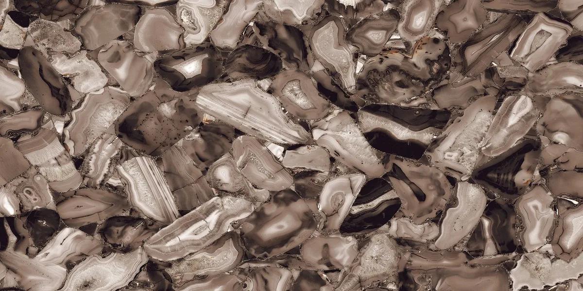 Керамогранит ENNFACE Volcanic Agate 600×1200 мм с глянцевым рисунком агата — фото 6