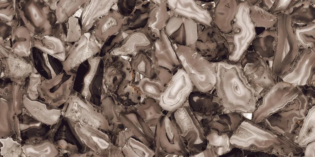 Керамогранит ENNFACE Volcanic Agate 600×1200 мм с глянцевым рисунком агата — фото 7