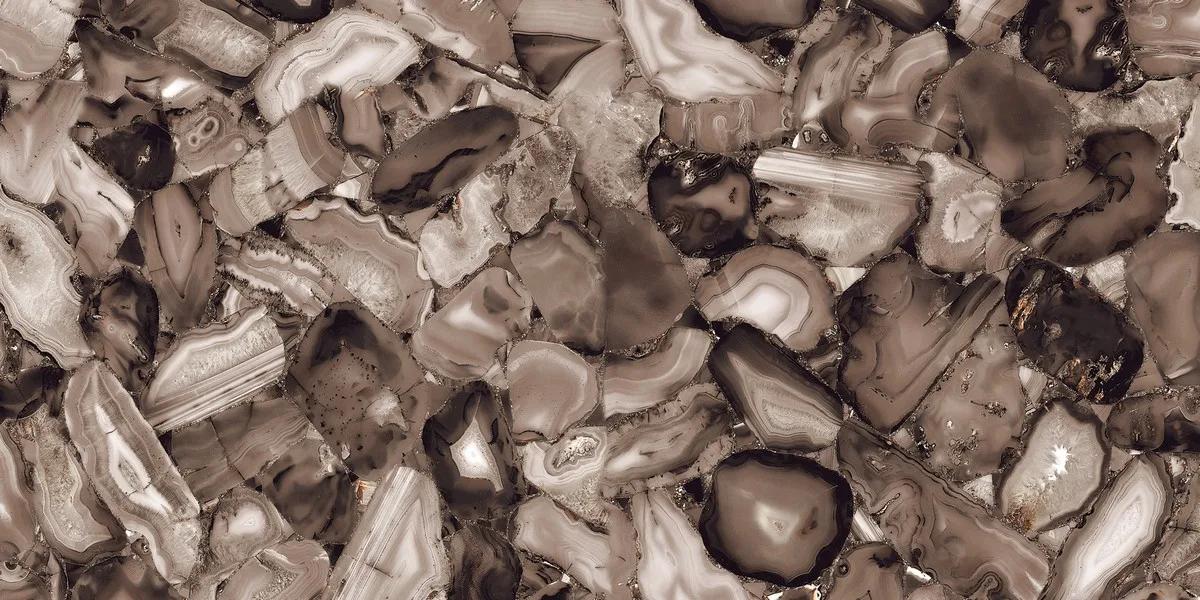 Керамогранит ENNFACE Volcanic Agate 600×1200 мм с глянцевым рисунком агата — фото 8