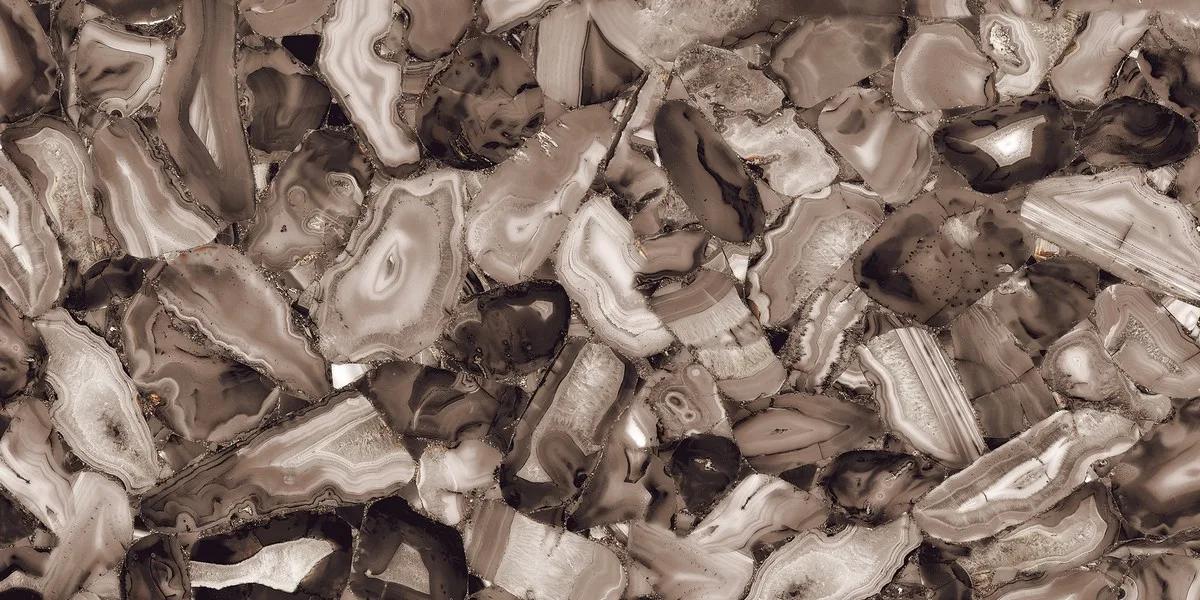 Керамогранит ENNFACE Volcanic Agate 600×1200 мм с глянцевым рисунком агата — фото 10