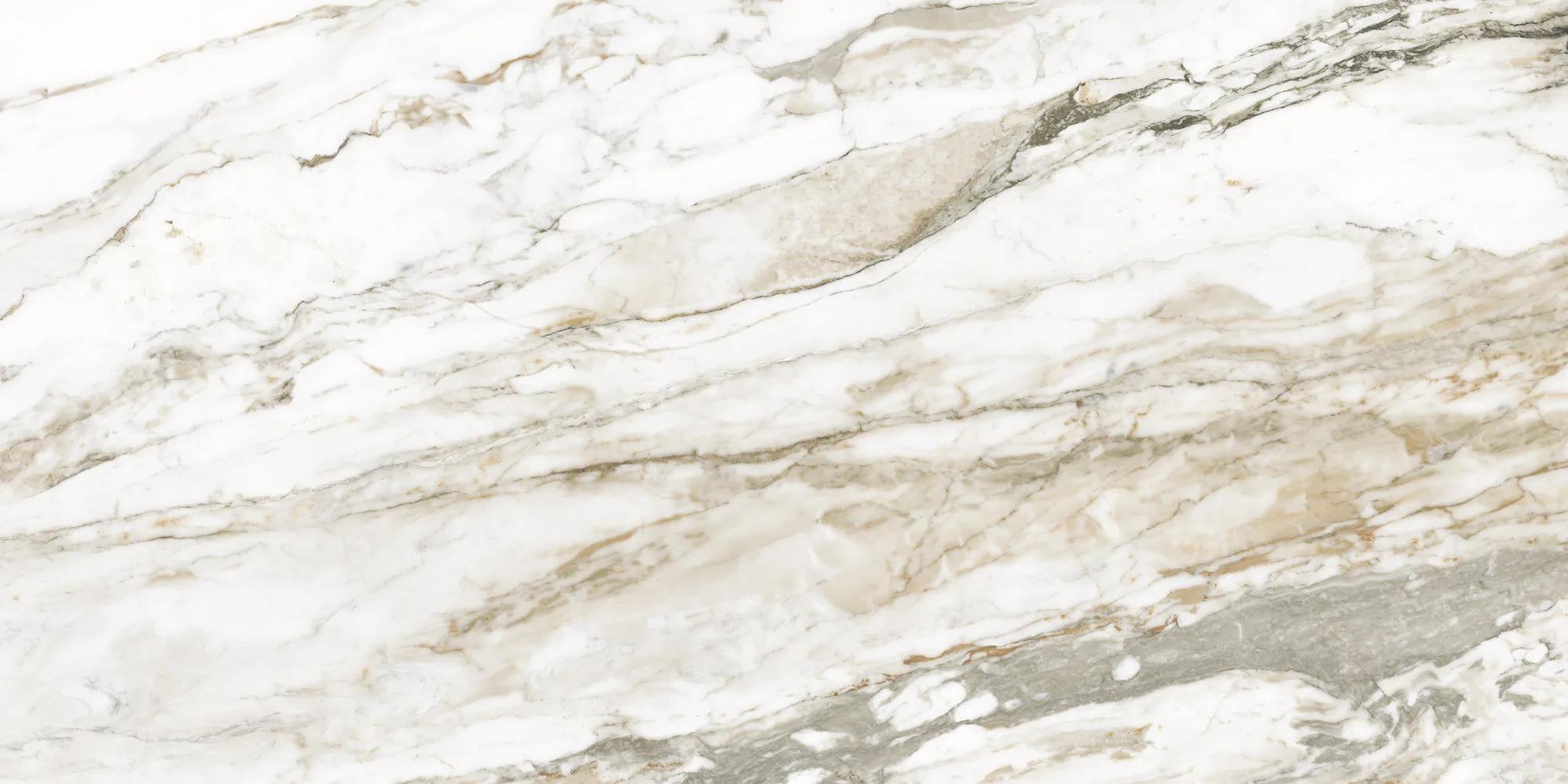 Керамогранит ENNFACE Calacatta Citrus 600×1200 мм, мрамор с золотисто-жёлтым подтоном — фото 3