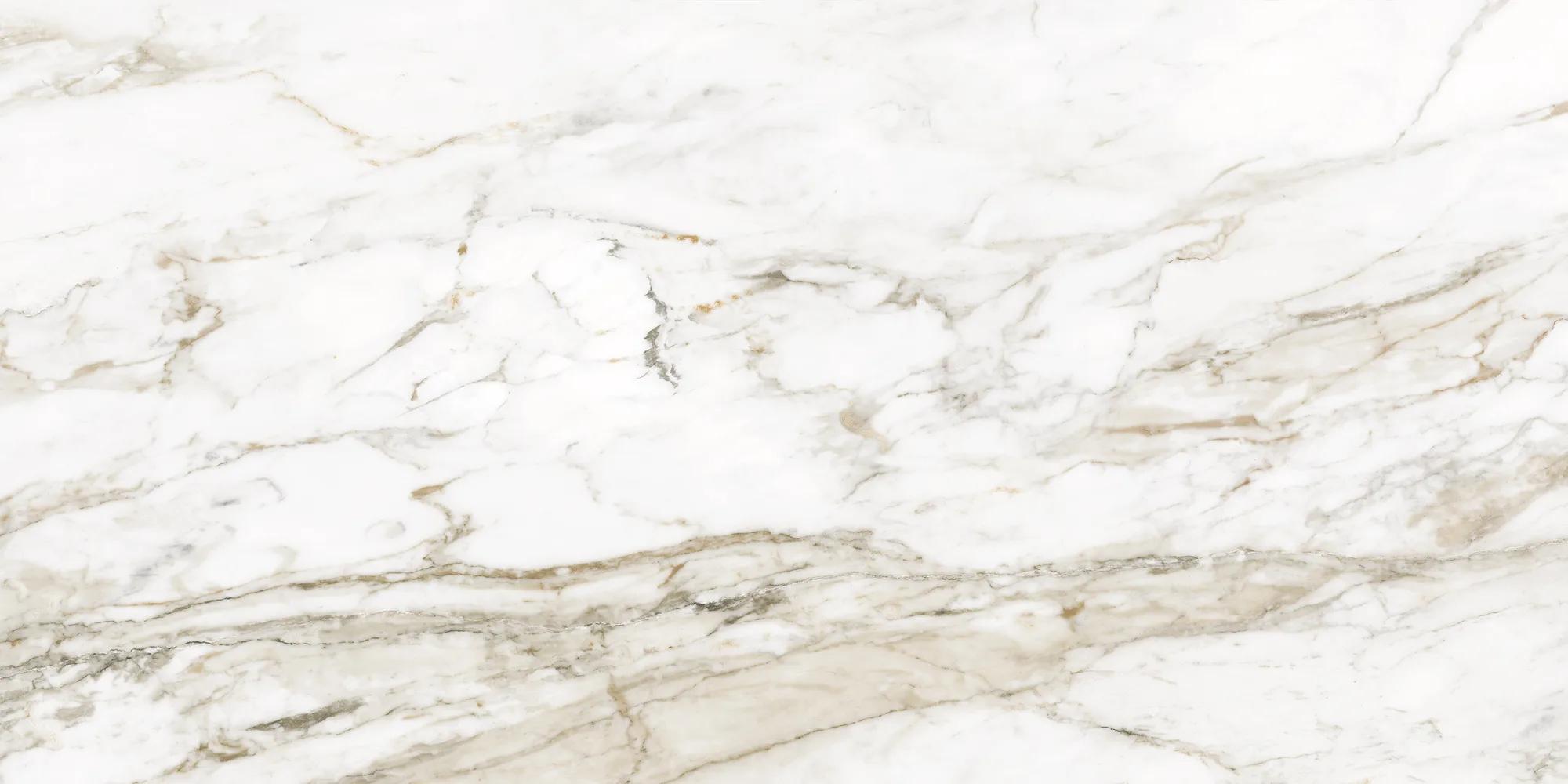 Керамогранит ENNFACE Calacatta Citrus 600×1200 мм, мрамор с золотисто-жёлтым подтоном — фото 4