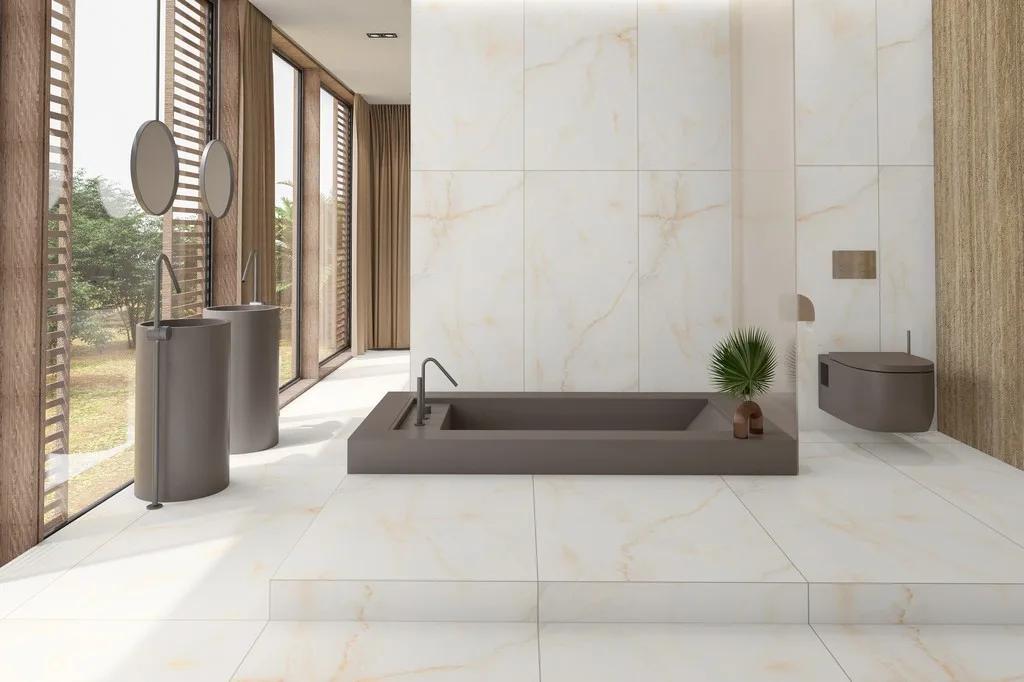 Керамогранит ENNFACE Onice Avorio 600×1200 мм, оникс слоновой кости с матовой поверхностью — фото 2