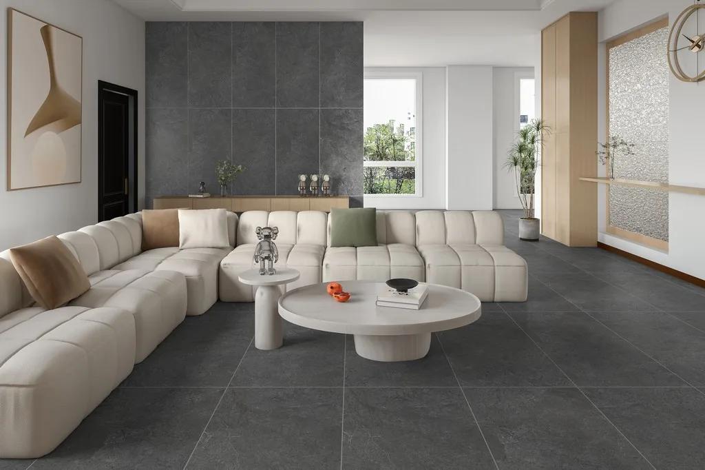 Керамогранит ENNFACE Desert Grey 600×1200 мм, серый камень с бархатистой матовой поверхностью — фото 2
