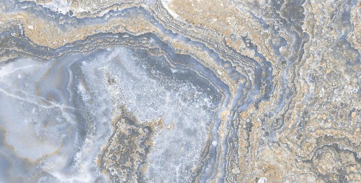 Керамогранит ENNFACE Lava 600×1200 мм с глянцевой поверхностью, тёмный рисунок застывшей лавы — фото 6
